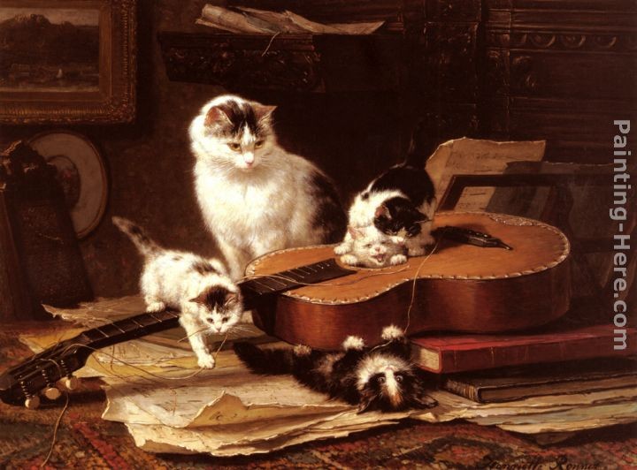 Henriette Ronner-Knip Oefeningen Op De Gitaar
